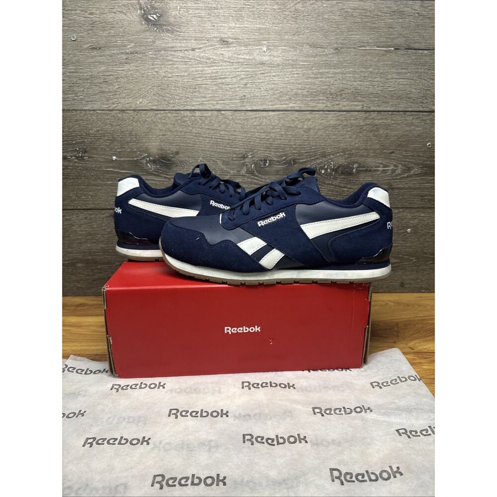 Reebok RB1981 Men's Safety Toe Classic Work Safety Shoes Casual Navy Size 12 M